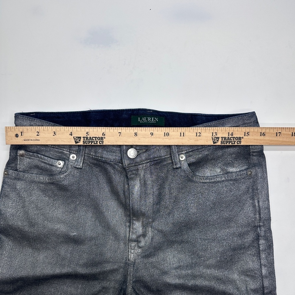 Lauren Ralph Lauren Slim Gray/silvery Women’s size 12p‎ Jeans (D81) - Picture 10 of 10